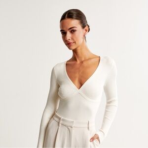 Abercrombie Women’s V Neck Sweater Bodysuit